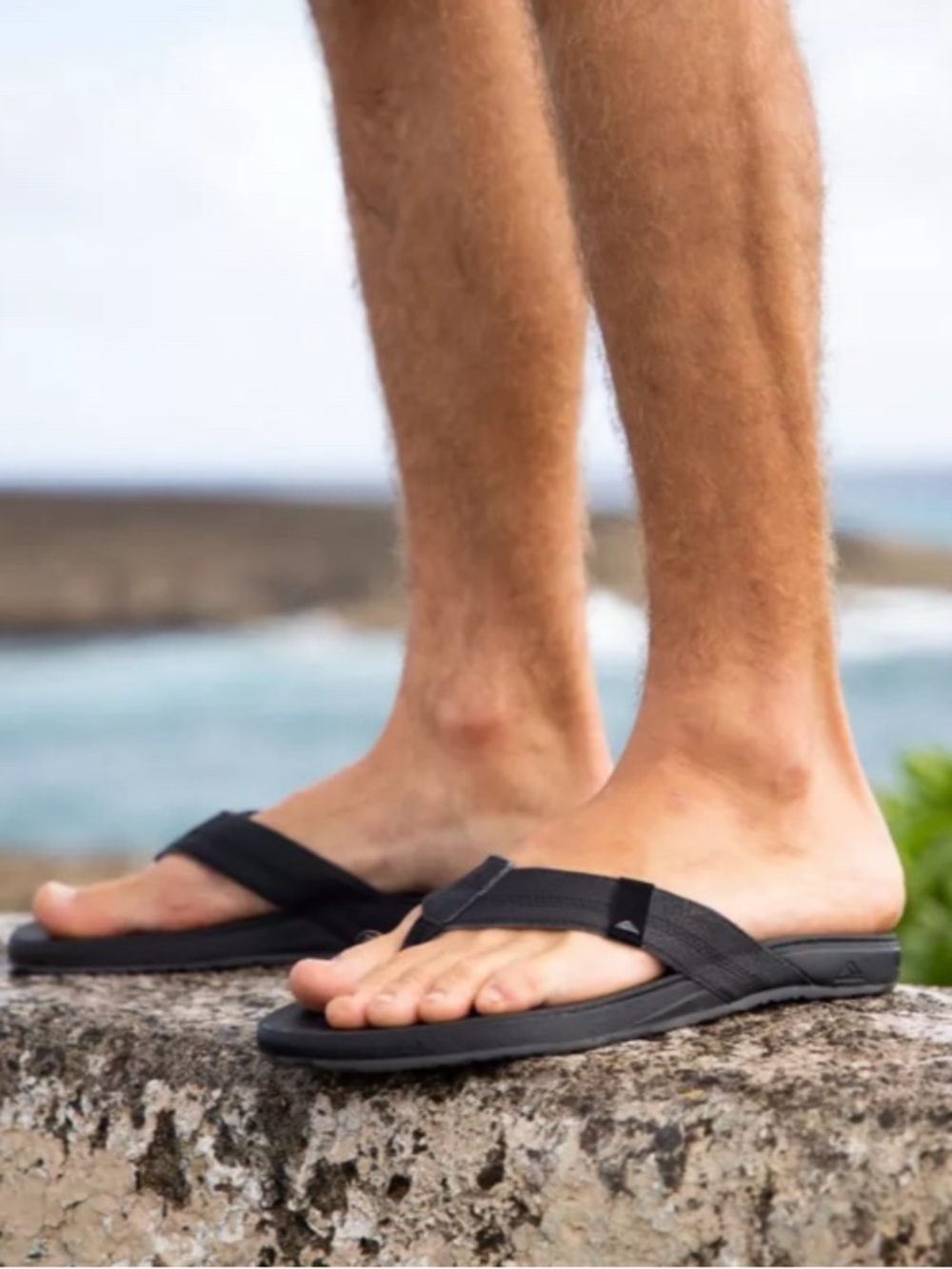 Reef Men’s 9, Black Sandals, Cushion Phantom Flip-Flop & Thong NEW - Picture 12 of 14